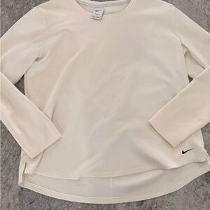 Nike Cream Therma-Fit Crew Neck Top